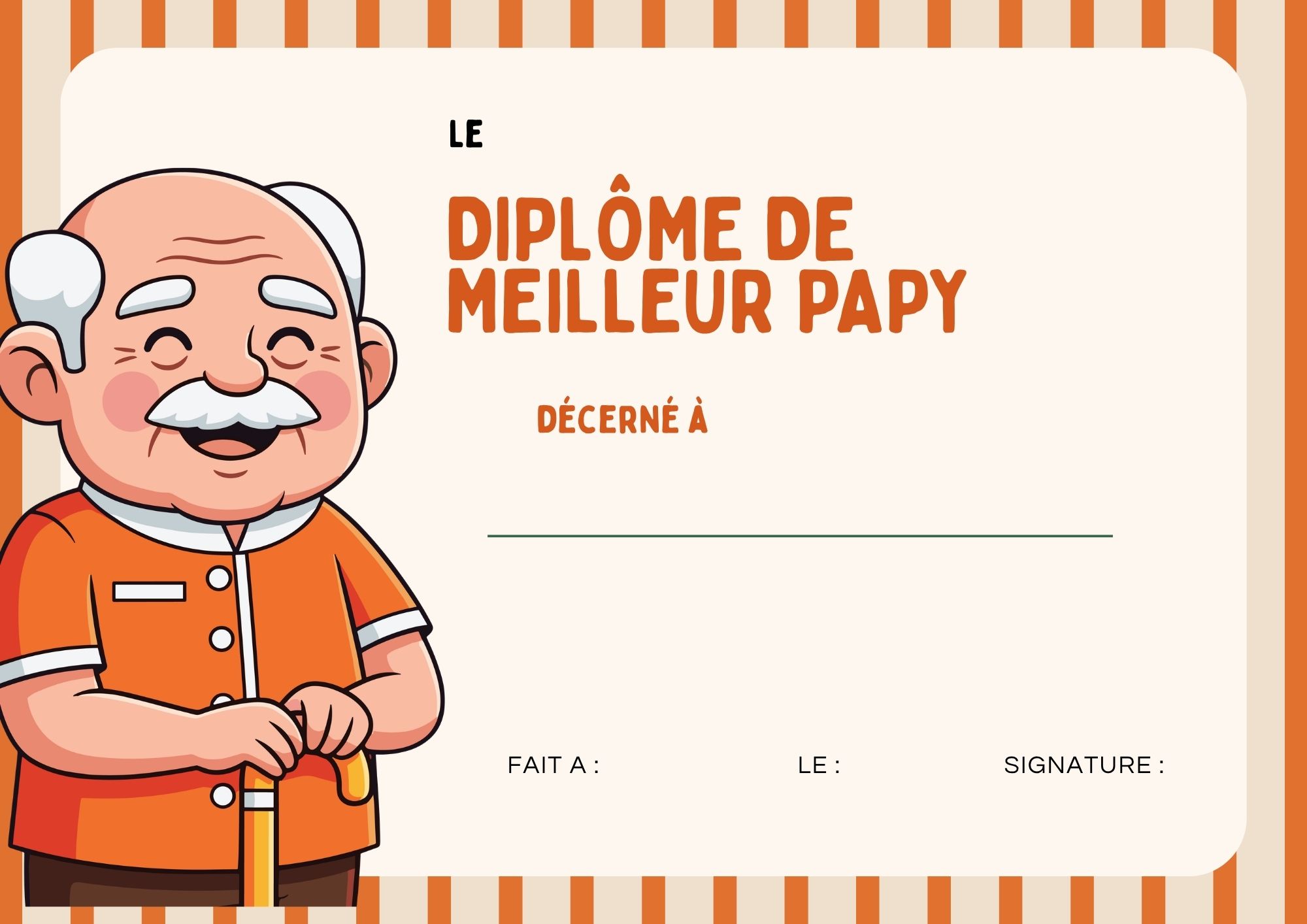 meilleur papy diplome (3) à imprimer PDF