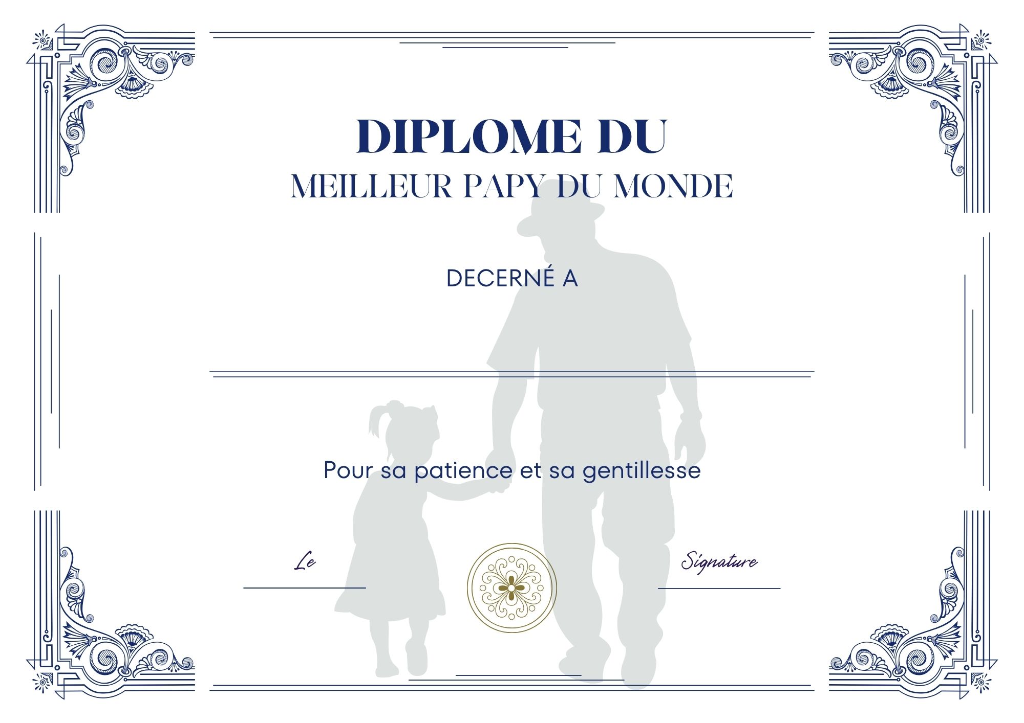 diplome a imprimer meilleure PAPY au monde à imprimer PDF